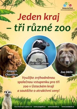 Projekt „Jeden kraj – tři různé zoo“ bude pokračovat i v tomto roce