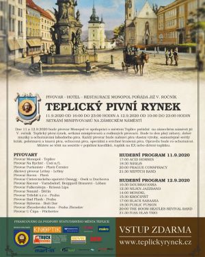 V. ROČNÍK TEPLICKÝ PIVNÍ RYNEK, 11. - 12. 9. 2020