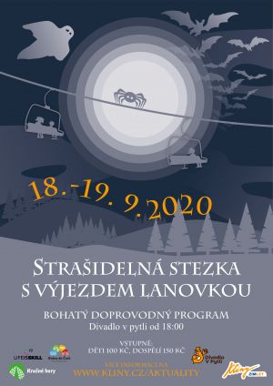 STRAŠIDELNÁ LANOVKA KLÍNY 2020   18. - 19.9.