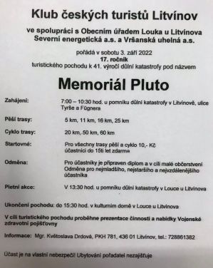 MEMORIÁL PLUTO 3. 9. 2022