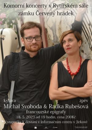 KOMORNÍ KONCERT MICHAL SVOBODA A RADKA RUBEŠOVÁ 18. 5. 2023