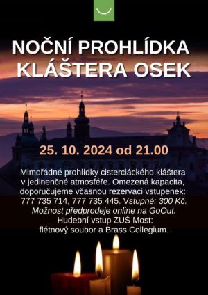 NOČNÍ PROHLÍDKA KLÁŠTERA 25. 10. 2024