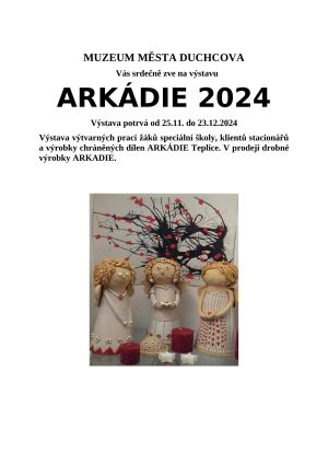 ARKÁDIE 2024, 25. 11. - 23. 12. 2024