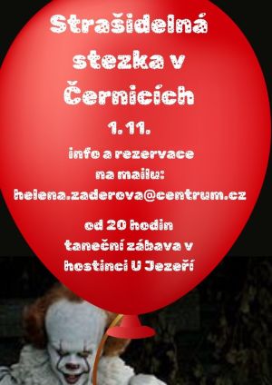 STRAŠIDELNÁ STEZKA V ČERNICÍCH 1. 11. 2024