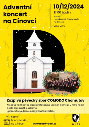 ADVENTNÍ KONCERT NA CÍNOVCI 10. 12. 2024