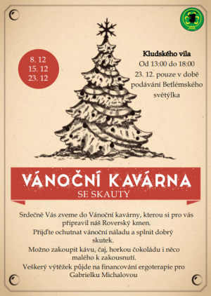 VÁNOČNÍ KAVÁRNA SE SKAUTY 8., 15., 23. 12. 2024