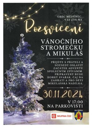 ROZSVÍCENÍ VÁNOČNÍHO STROMKU 30. 11. 2024