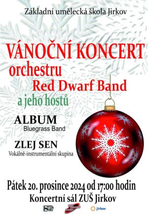 VÁNOČNÍ KONCERT ORCHESTRU RED DWARF BAND A JEHO HOSTŮ 20. 12. 2024