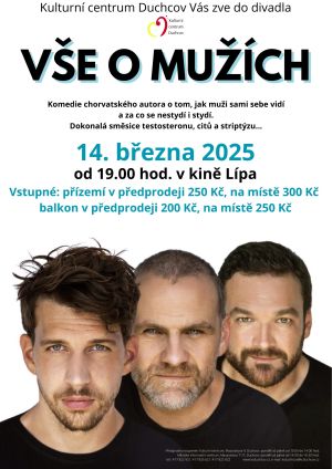 VŠE O MUŽÍCH, 14. 3. 2025